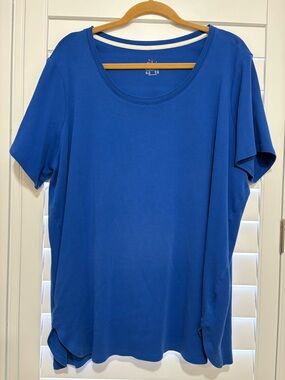 Isaac Mizrahi Top w/ Tulip Hem